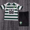 Camiseta y Pantalón Niños Sporting de Lisboa Primera Equipación Retro Clásica 2001-2003