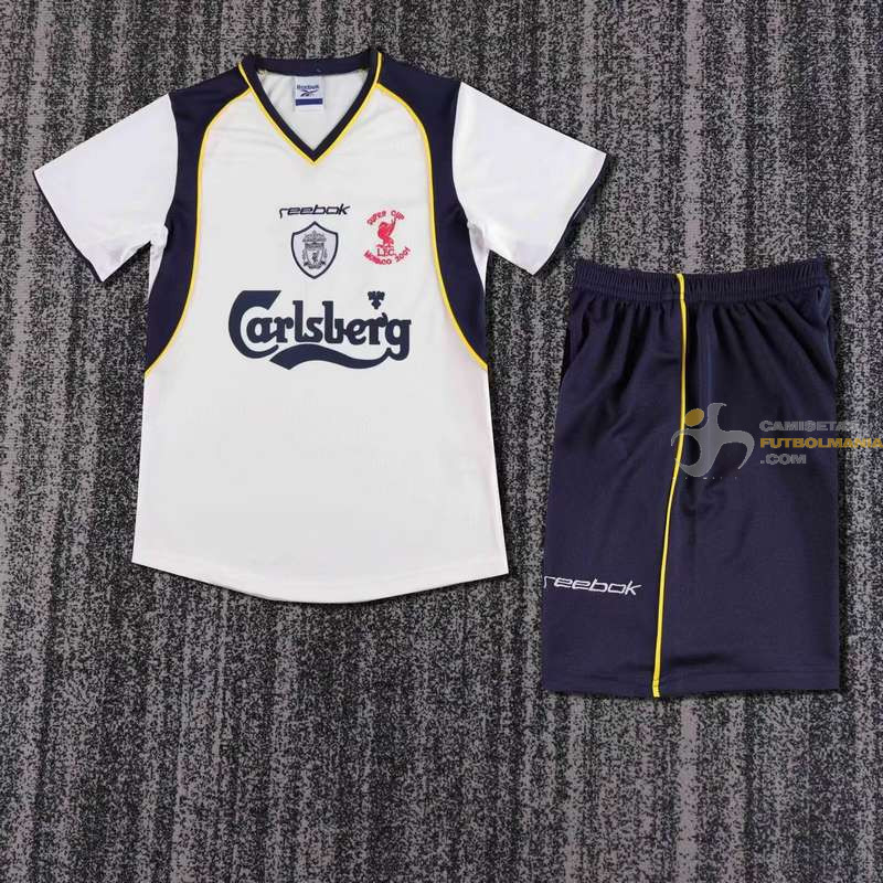 Camiseta y Pantalón Niños Liverpool Retro Clásica 2001-2002