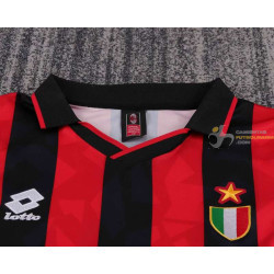 Camiseta y Pantalón Niños AC Milan Primera Equipación Retro Clásica 1993-1994