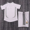 Camiseta y Pantalón Niños Real Madrid Primera Equipación Retro Clásica 2006-2007