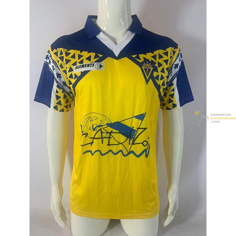 Camiseta Fútbol Cádiz Primera Equipación Retro Clásica 1991-1992