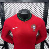 Camiseta Fútbol Portugal Primera Equipación Versión Jugador Manga Larga Eurocopa 2024