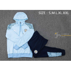 Chándal Capucha Manchester City Azul Claro 2024-2025