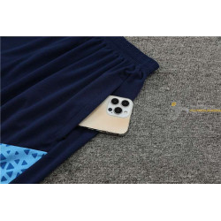 Camiseta y Pantalón Fútbol Niños Manchester City Entrenamiento Azul 2024-2025