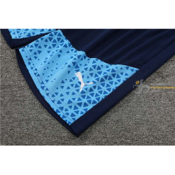 Camiseta y Pantalón Fútbol Niños Manchester City Entrenamiento Azul 2024-2025