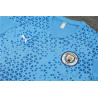 Camiseta y Pantalón Fútbol Niños Manchester City Entrenamiento Azul 2024-2025