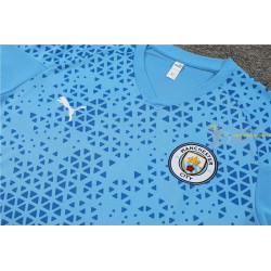 Camiseta y Pantalón Manchester City Entrenamiento Azul 2024-2025