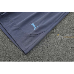 Camiseta y Pantalón Fútbol Niños Manchester City Entrenamiento Azul Z 2024-2025