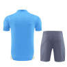 Camiseta y Pantalón Fútbol Niños Manchester City Entrenamiento Azul Z 2024-2025