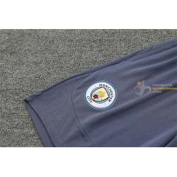 Camiseta y Pantalón Manchester City Entrenamiento Azul Z 2024-2025