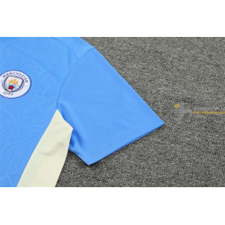 Camiseta y Pantalón Manchester City Entrenamiento Azul Z 2024-2025