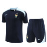 Camiseta y Pantalón Francia Entrenamiento Negro 2024-2025