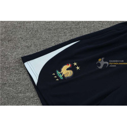 Camiseta y Pantalón Francia Entrenamiento Negro 2024-2025