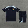 Camiseta y Pantalón Francia Entrenamiento Negro 2024-2025