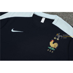 Camiseta y Pantalón Francia Entrenamiento Negro 2024-2025