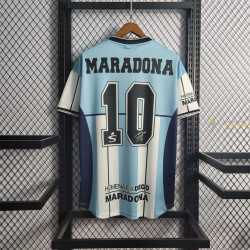 Camiseta Fútbol Argentina Homenaje Maradona 10 Retro Clásica 2001