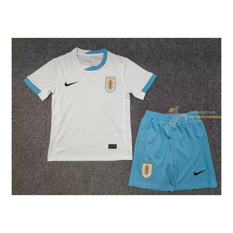 Camiseta y Pantalón Niños Uruguay Segunda Equipación Copa America 2024