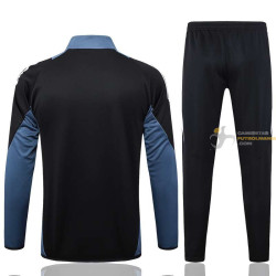 Chándal Niños Manchester United Chaqueta Negro Azul 2024-2025