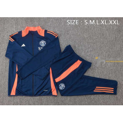 Chándal Niños Manchester United Chaqueta Azul 2024-2025