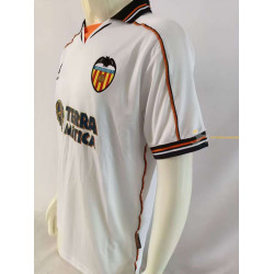 Camiseta Fútbol Valencia Primera Equipación Retro Clásica 1999-2000