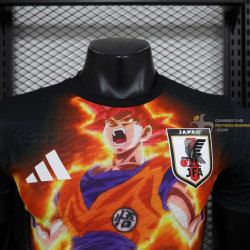 Camiseta Japón Versión Jugador Edición Especial Son Goku Rage