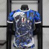 Camiseta Japón Versión Jugador Especial Edición Blue Samurai Dragon