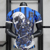 Camiseta Japón Versión Jugador Especial Edición Blue Samurai Dragon