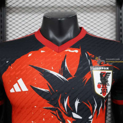 Camiseta Japón Versión Jugador Especial Edición Dragon Ball Negra Roja