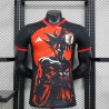 Camiseta Japón Versión Jugador Especial Edición Dragon Ball Negra Roja