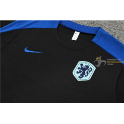 Camiseta y Pantalón Niños Holanda Entrenamiento Negra 2024-2025