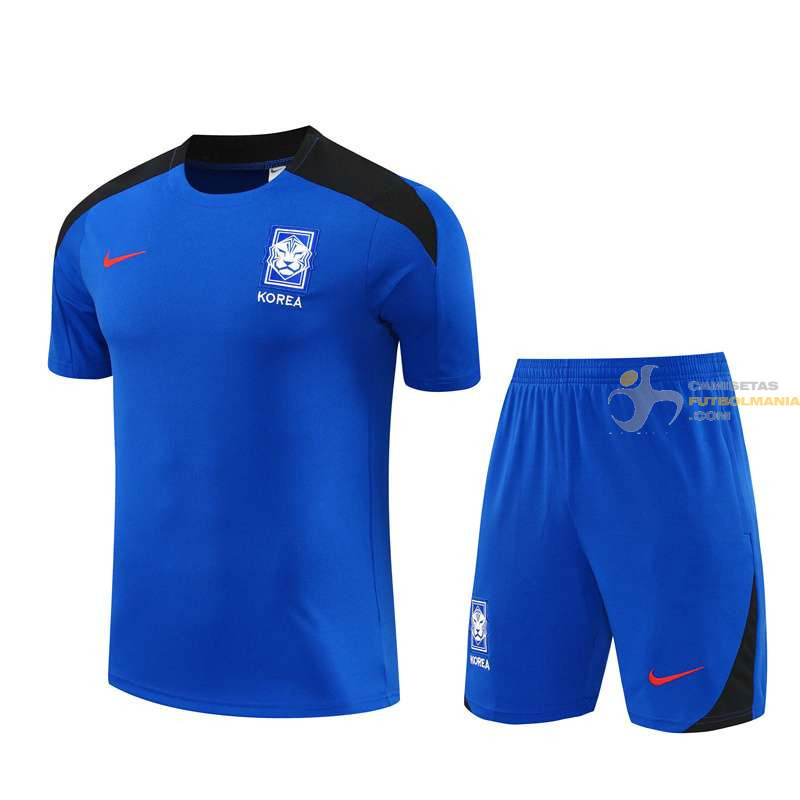 Camiseta y Pantalón Niños Corea del Sur Entrenamiento Azul 2024-2025