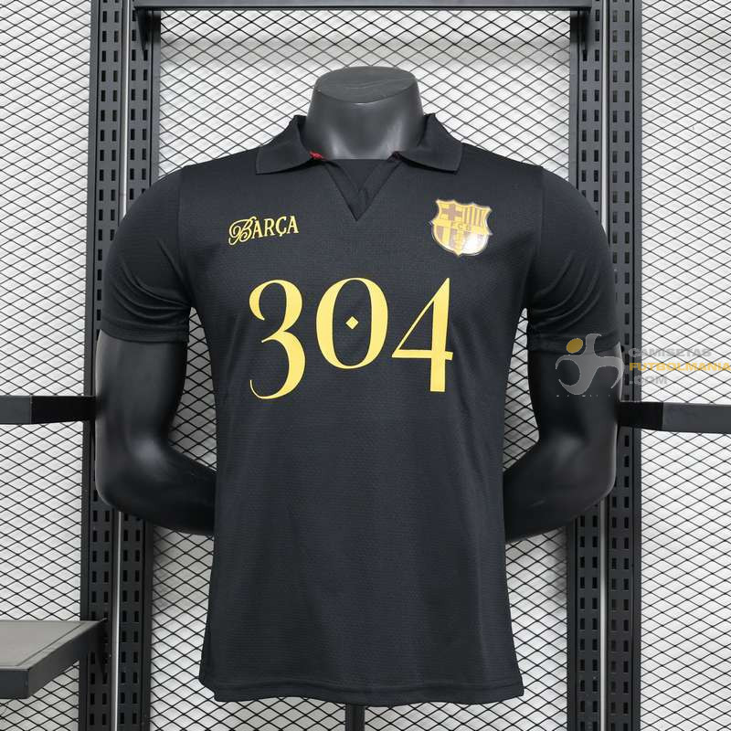 Camiseta Fútbol Barcelona Edición Especial Lamine Yamal 304 Negra Versión Jugador 2024-2025