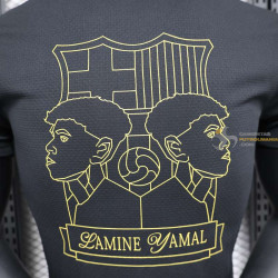 Camiseta Fútbol Barcelona Edición Especial Lamine Yamal 304 Negra Versión Jugador 2024-2025