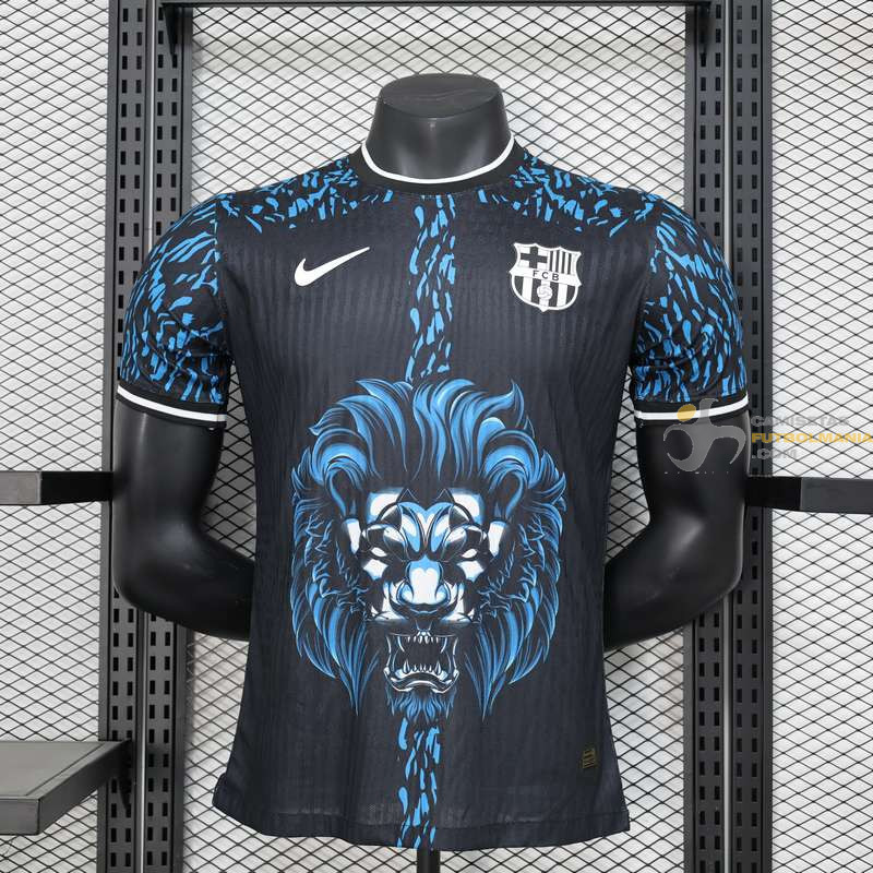 Camiseta Fútbol Barcelona Edición Especial Concept Lion Azul Versión Jugador 2024-2025