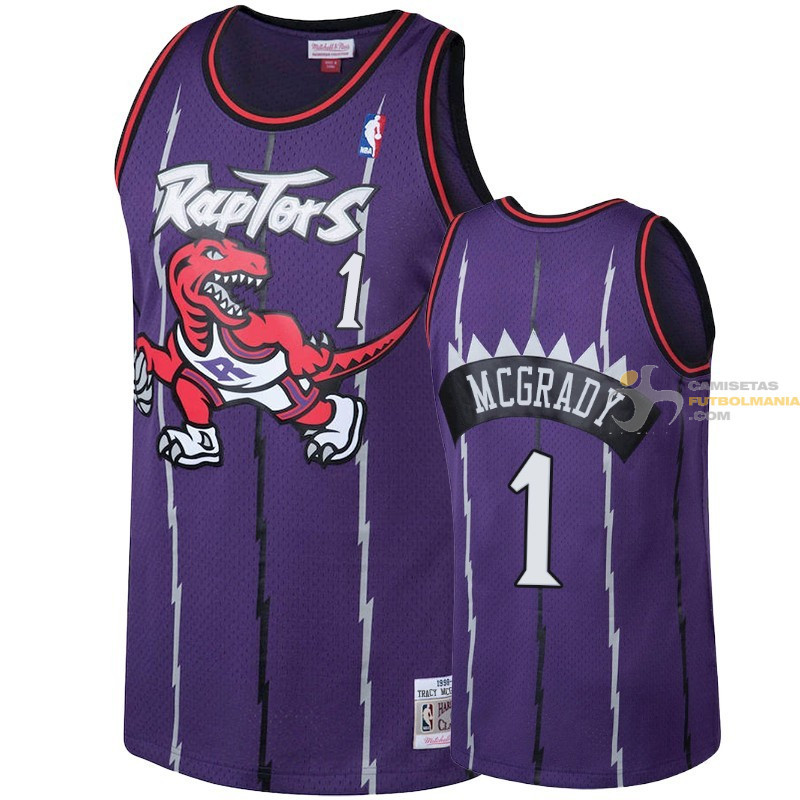 Una noche por no mencionar policía Camiseta NBA Tracy McGrady de los Toronto Raptors Púrpura