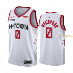 Camiseta NBA Russell Westbrook de Houston Rockets Blanca H-TOWN 2019-2020