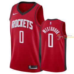 Camiseta NBA Russell Westbrook de Houston Rockets Roja 2019-2020