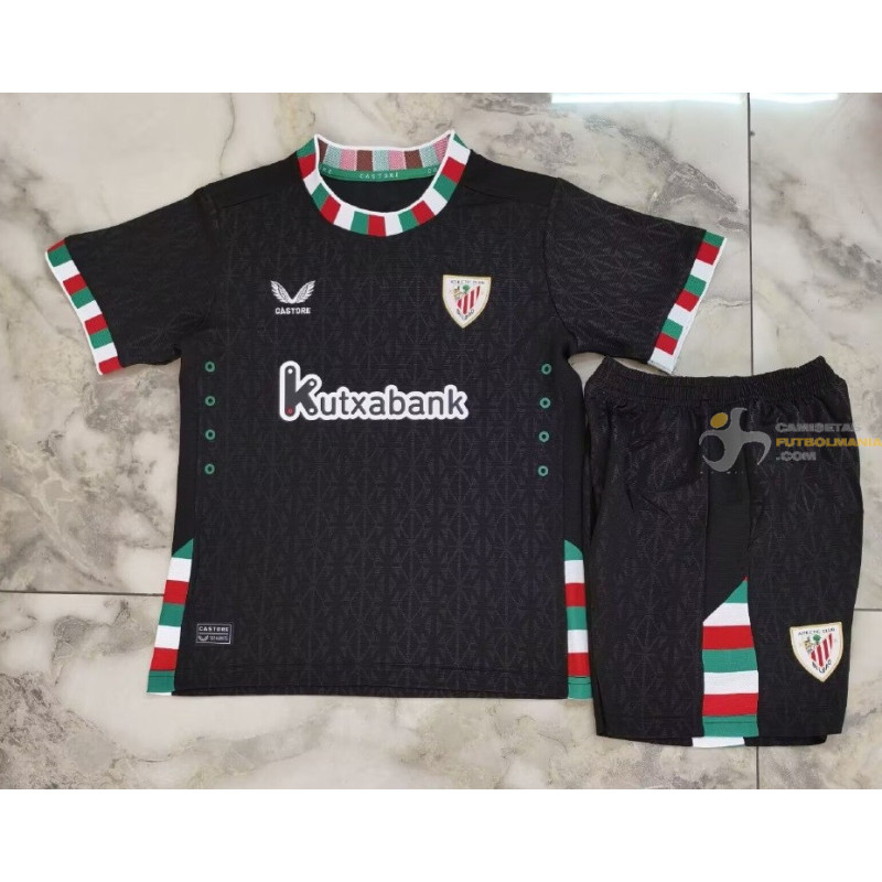 Camiseta y Pantalón Niños Athletic de Bilbao Cuarta Equipación 2024-2025