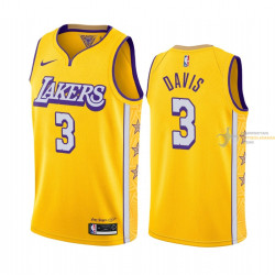 Camiseta NBA Anthony Davis Los Angeles Lakers Amarilla 2019-2020