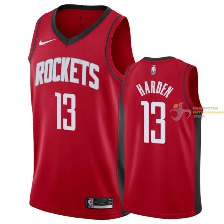 Drama Formular Beneficiario Camiseta NBA James Harden de Houston Rockets Roja 2019-2020