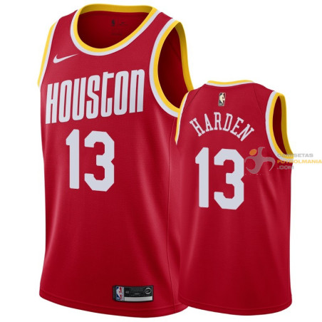templar Disciplinario Islas Faroe Camiseta NBA James Harden de Houston Rockets Roja-2 2019-2020