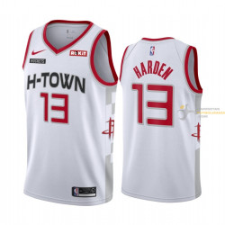 Camiseta NBA James Harden de Houston Rockets Blanca 2019-2020