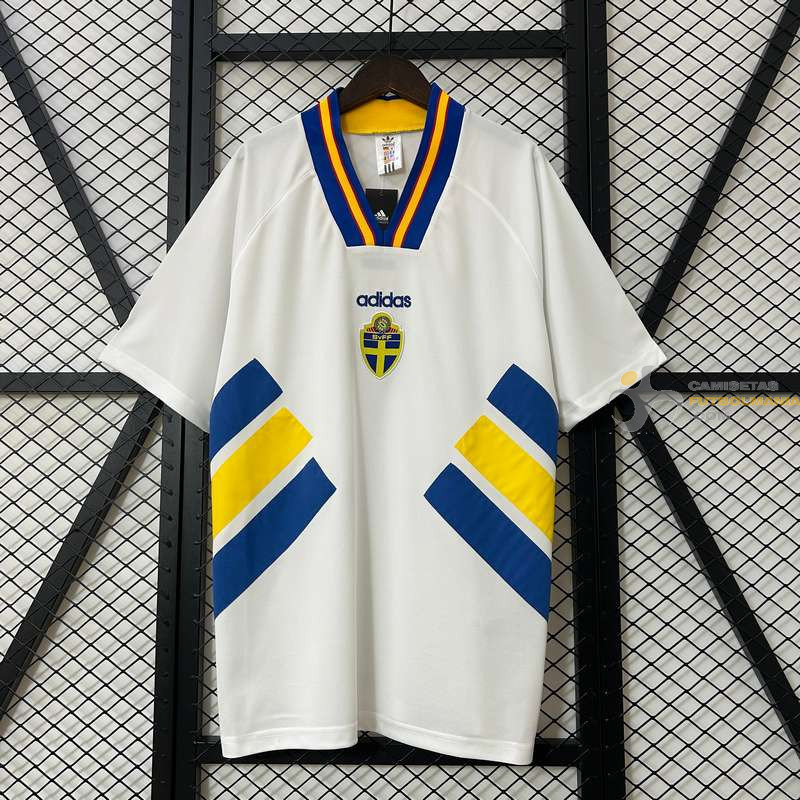 Camiseta Fútbol Suecia Segunda Equipación Retro Clásica 1994