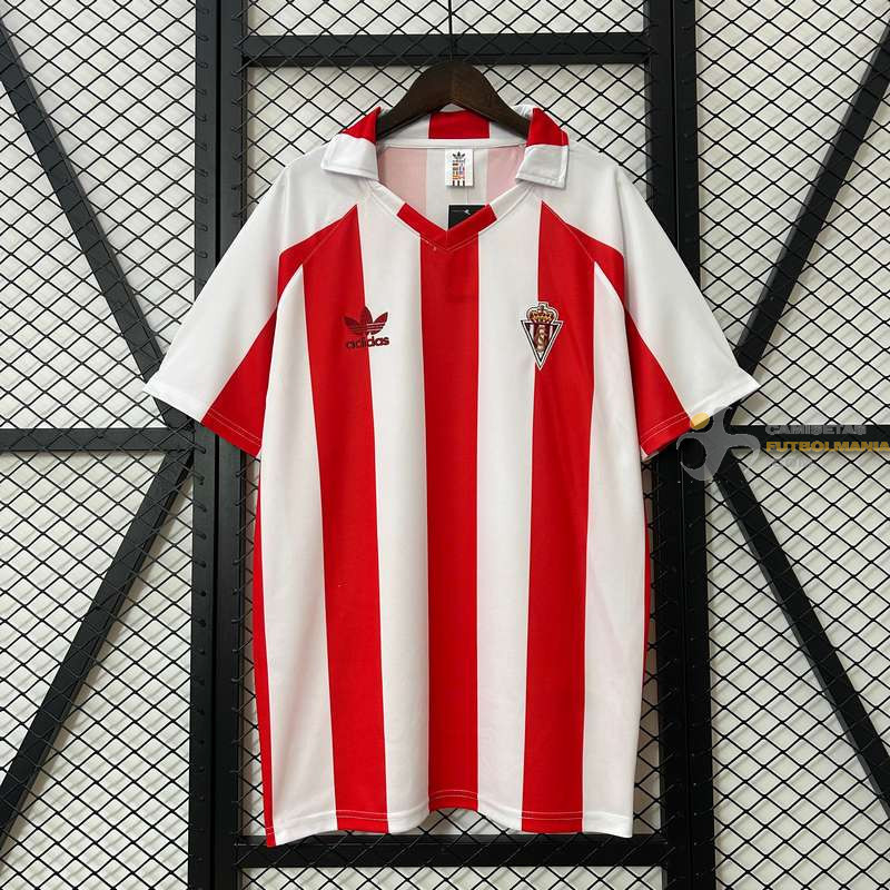 Camiseta Fútbol Sporting de Gijón Primera Equipación Retro Clásica 1986-1987