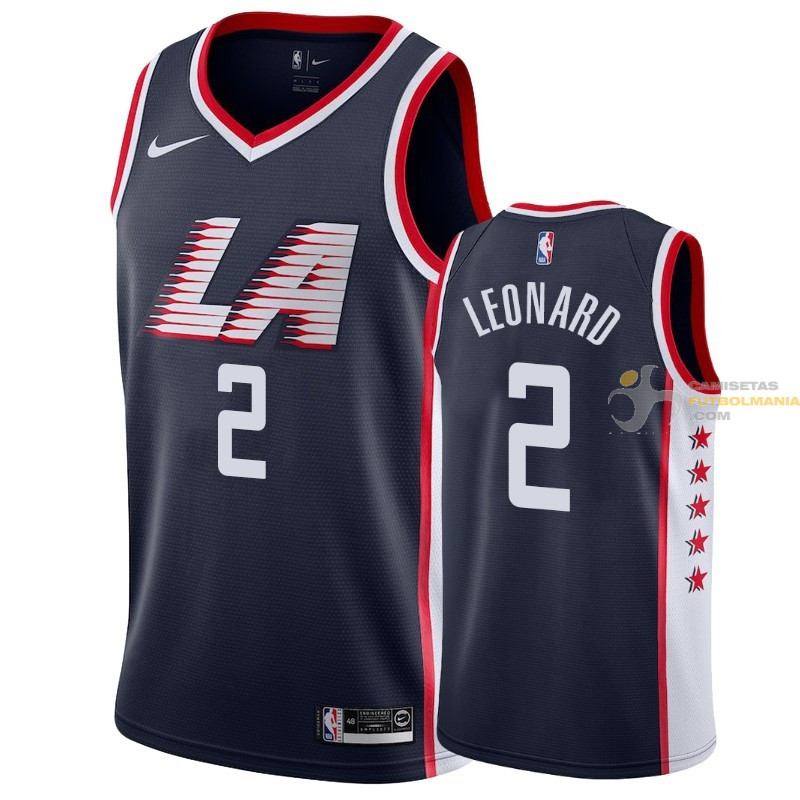Camiseta NBA Kawhi Leonard Los Angeles Clippers Azul 2019-2020