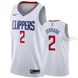Camiseta NBA Kawhi Leonard Los Angeles Clippers Blanco-2 2019-2020