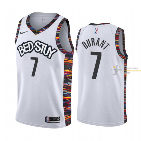 Camiseta NBA Kevin Durant Brooklyn Nets Blanca 2019-2020