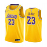 Camiseta NBA Lebron James Los Angeles Lakers Amarilla-2 2019-2020
