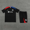 Camiseta y Pantalón Niños Barcelona Negro Entrenamiento 2024-2025