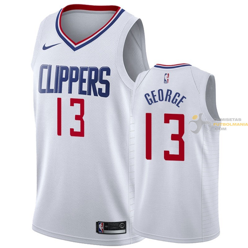 Camiseta NBA Paul George Angeles Clippers Blanco-2 2019-2020